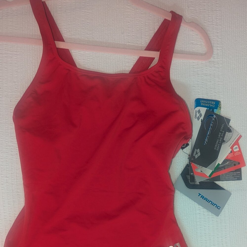 Size 26 RED Arena Swim Team  Swimsuit NWT